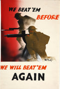 "Beat them Again" - British WW2 Propaganda Poster TheHistoryPrint