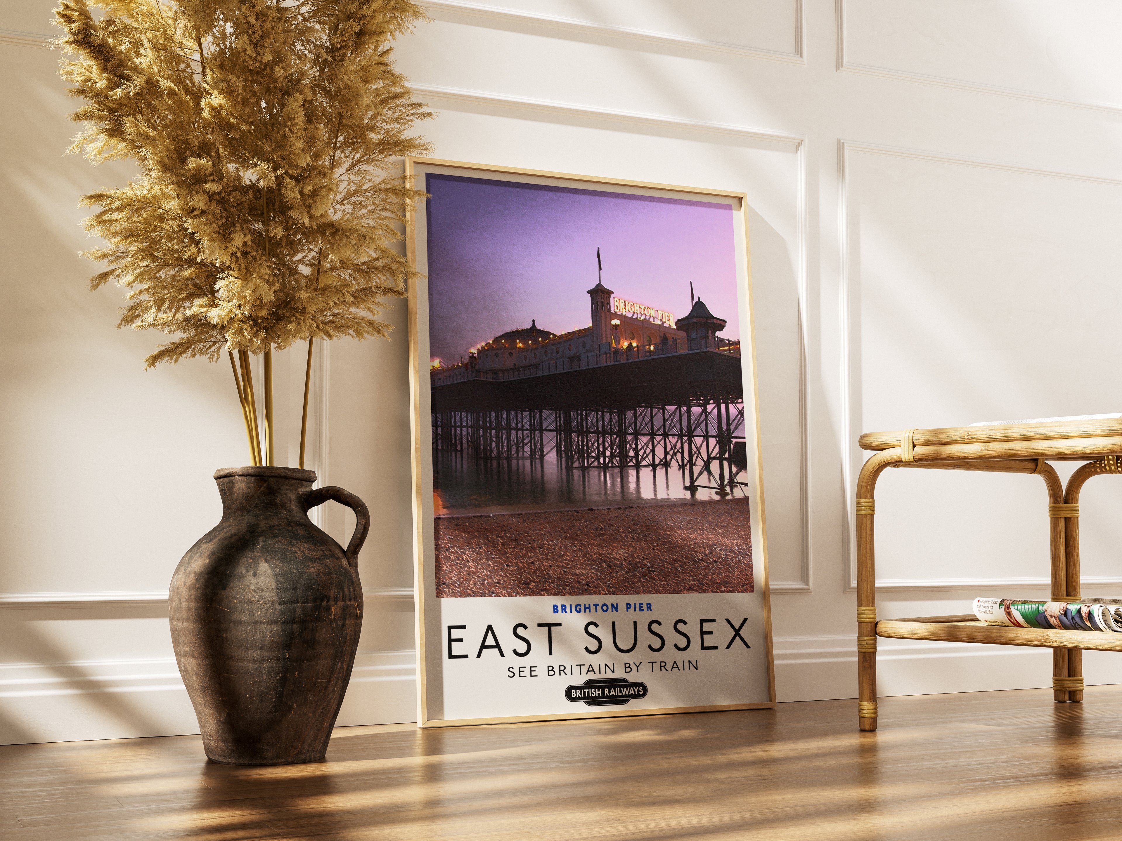"Brighton Pier" - Classic Vintage Travel Poster TheHistoryPrint