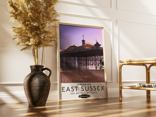 "Brighton Pier" - Classic Vintage Travel Poster TheHistoryPrint