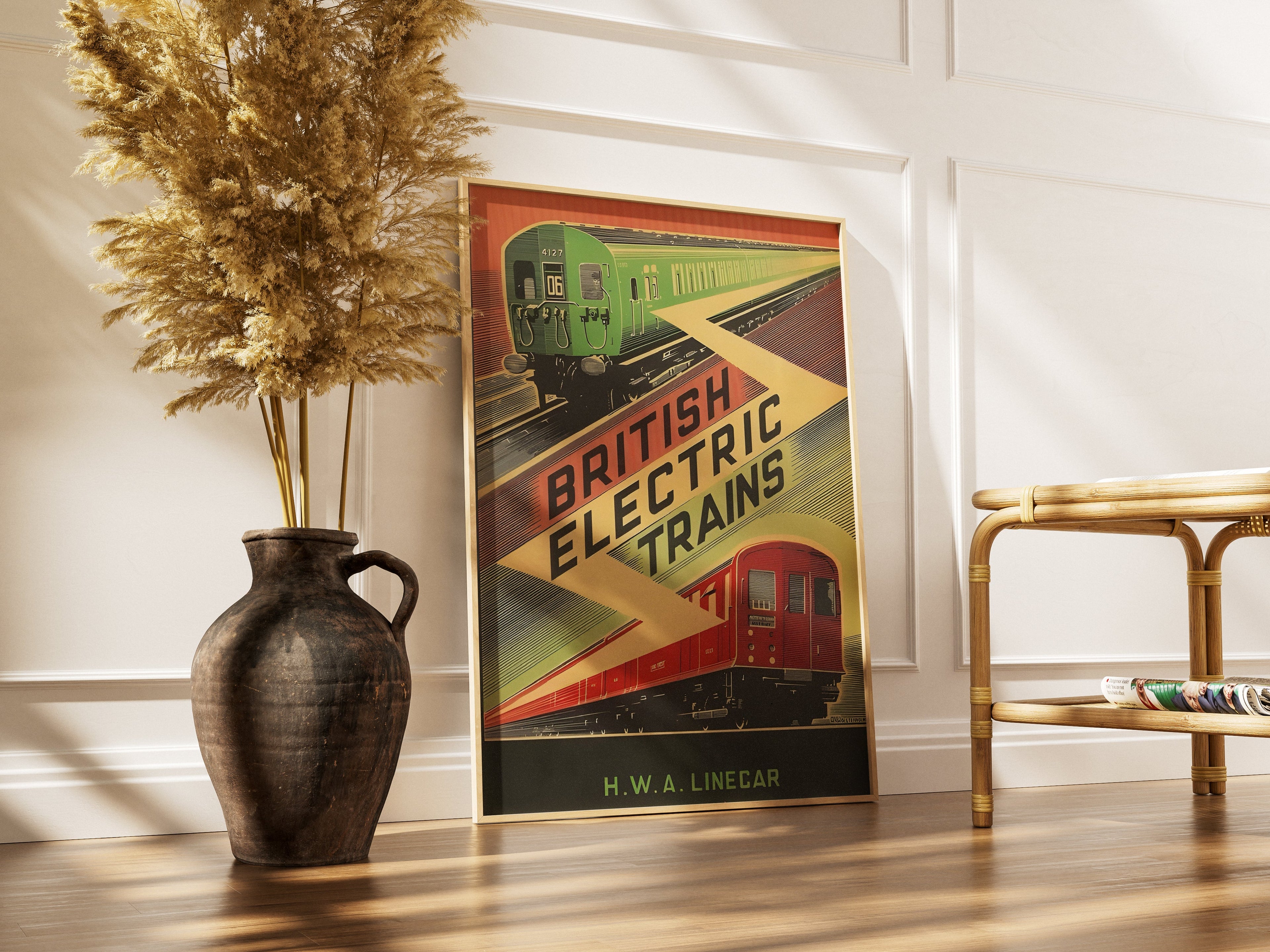 "British Electric Trains" - Classic Railway Posters TheHistoryPrint
