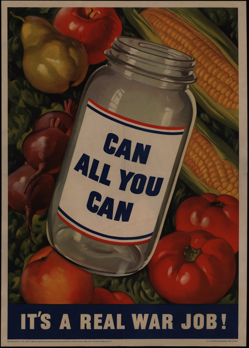"It's a Real War Job!" - WW1 Recruitment Propaganda Poster TheHistoryPrint
