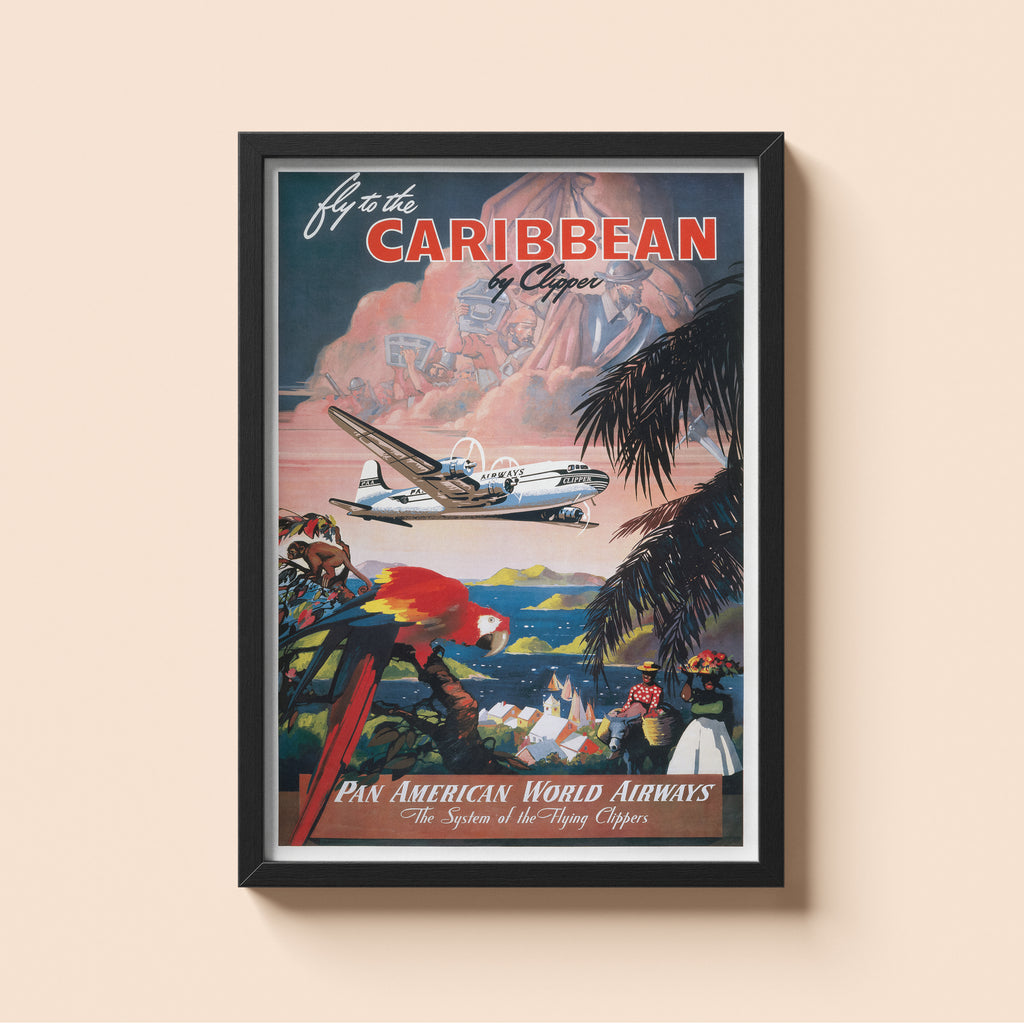 "Caribbean Pan American" - Classic Airline Posters