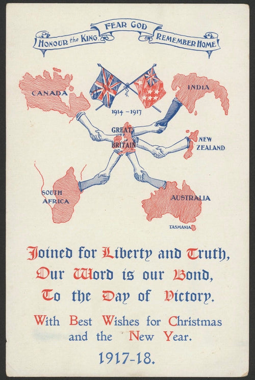 "Christmas Wishes 1917" - Allied WW1 Propaganda Poster TheHistoryPrint