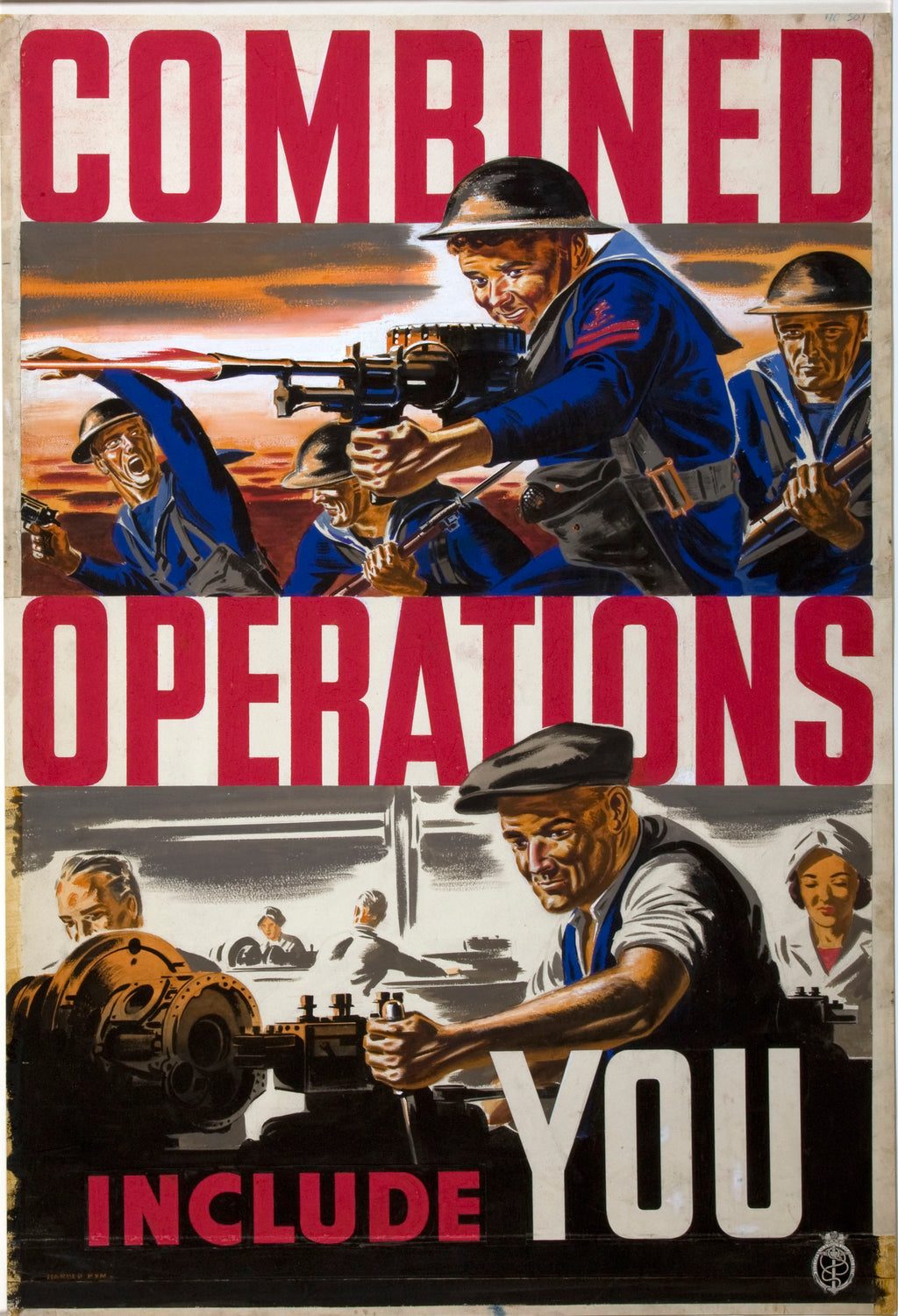 "Combined Operations Include You" - Classic WWII Poster TheHistoryPrint