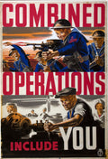 "Combined Operations Include You" - Classic WWII Poster TheHistoryPrint