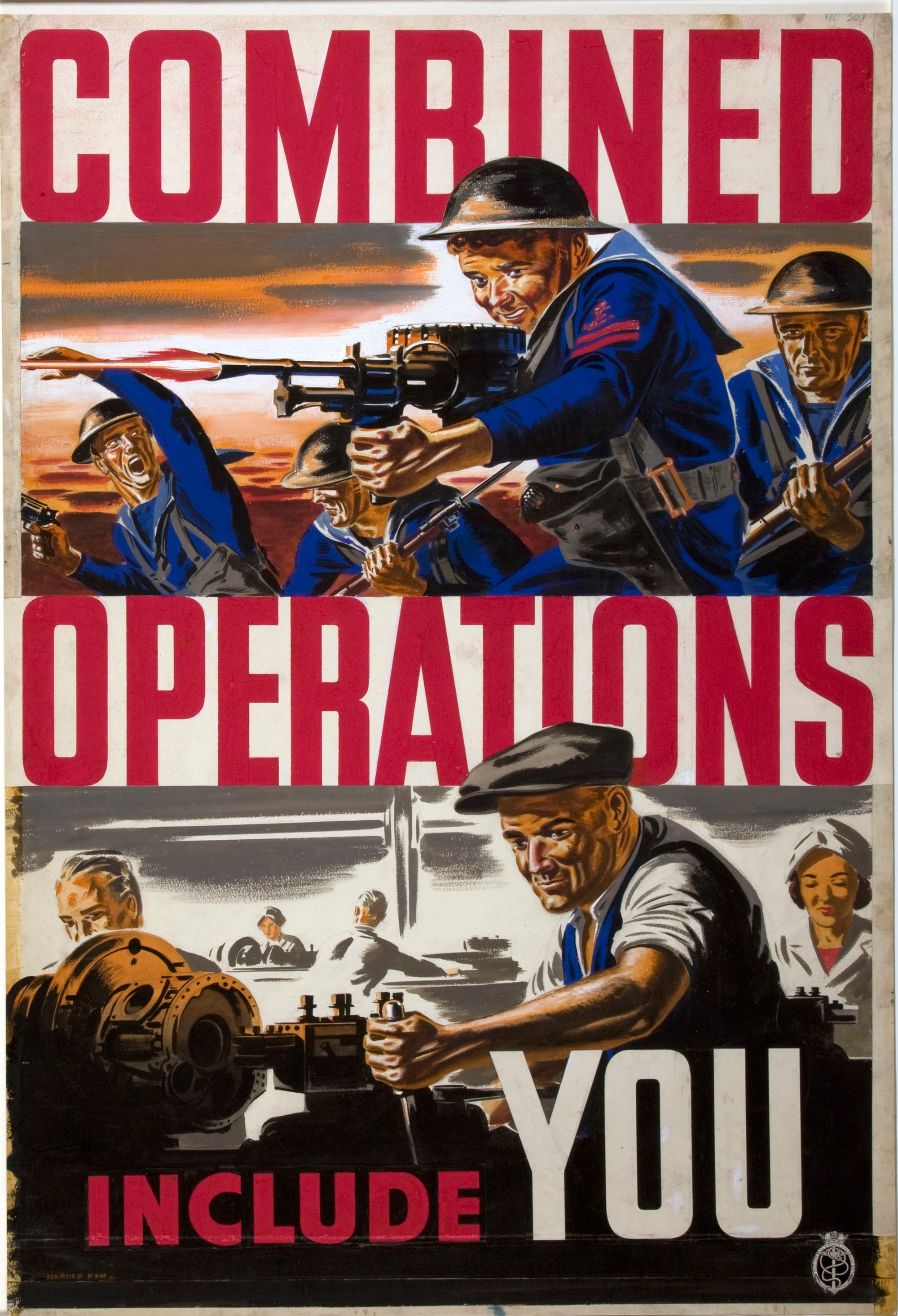 "Combined Operations Include You" - Classic WWII Poster TheHistoryPrint