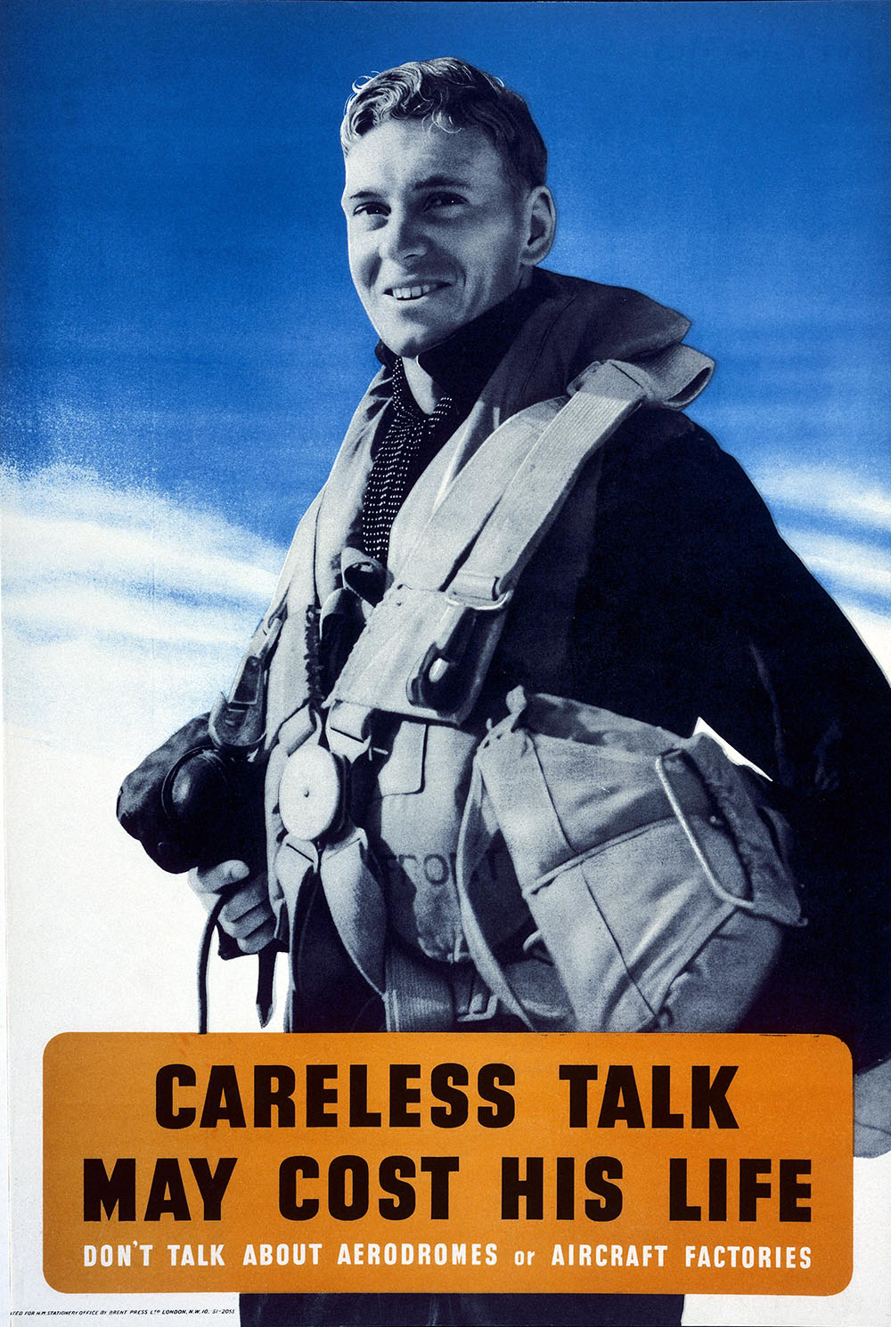 "Careless Talk May Cost His Life" (1939–1945) - Classic WWII Poster TheHistoryPrint