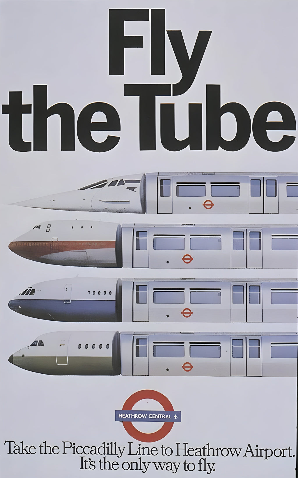 "Fly the Tube" - Classic Railway Posters TheHistoryPrint