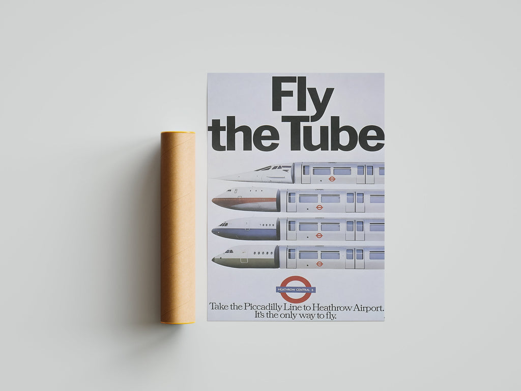 "Fly the Tube" - Classic Railway Posters TheHistoryPrint