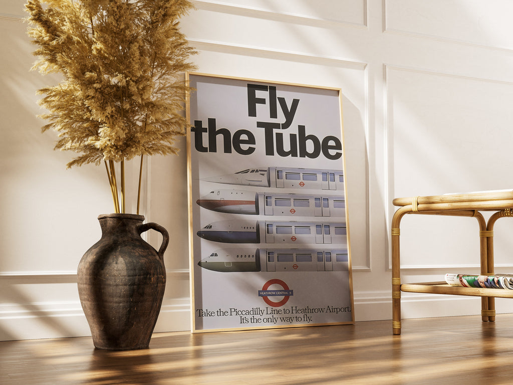 "Fly the Tube" - Classic Railway Posters TheHistoryPrint