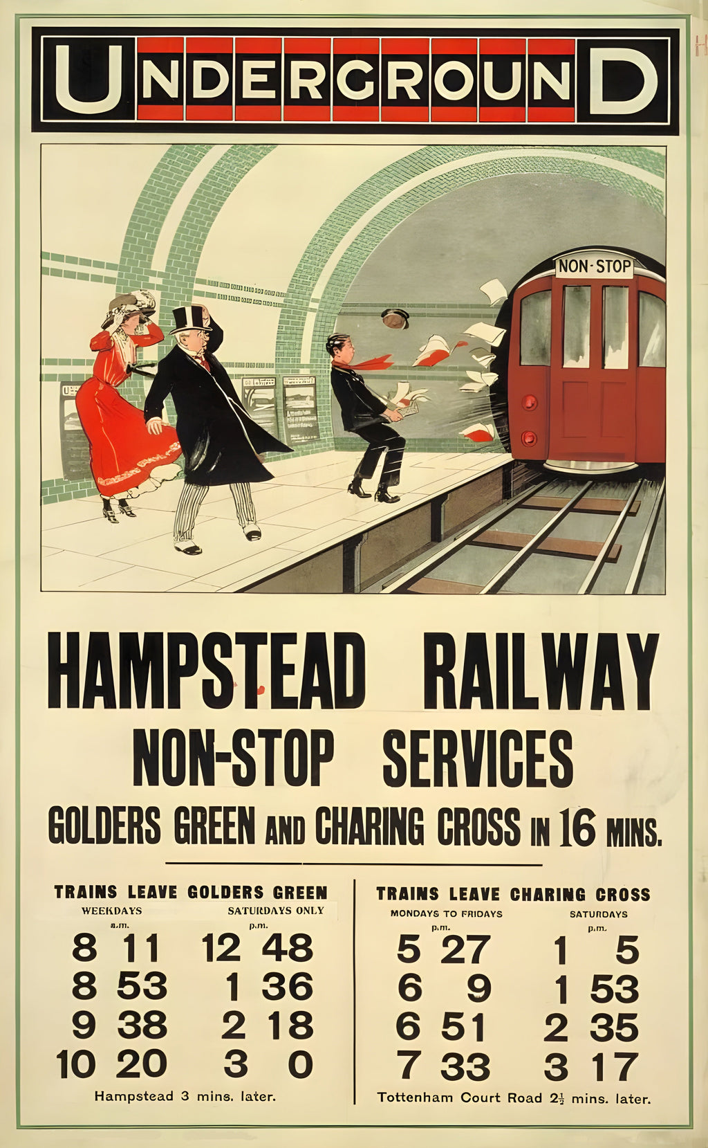 "Hampstead Railways" - Classic Railway Posters TheHistoryPrint