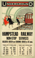 "Hampstead Railways" - Classic Railway Posters TheHistoryPrint
