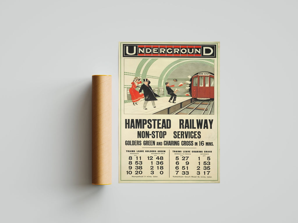 "Hampstead Railways" - Classic Railway Posters TheHistoryPrint