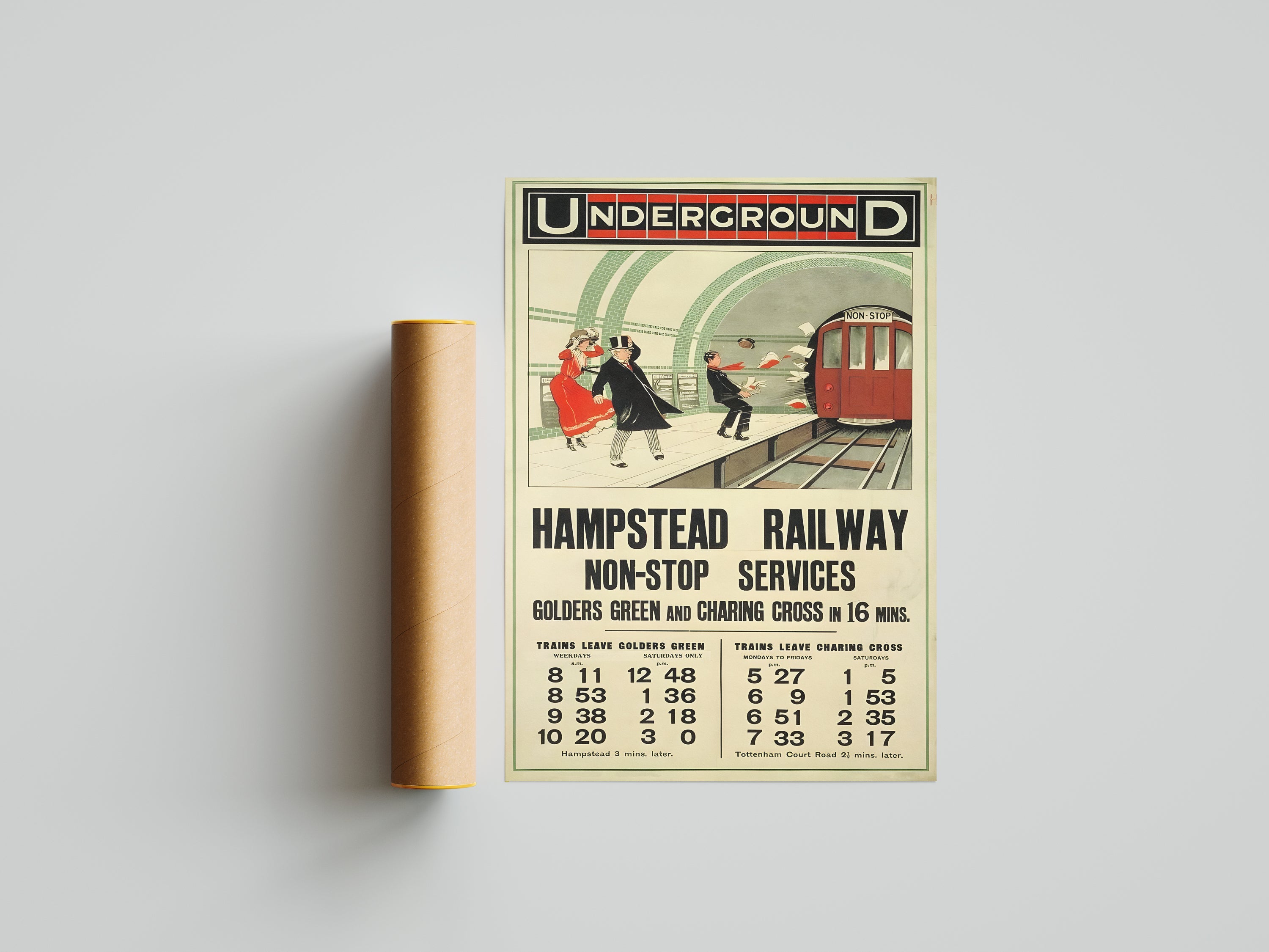 "Hampstead Railways" - Classic Railway Posters TheHistoryPrint