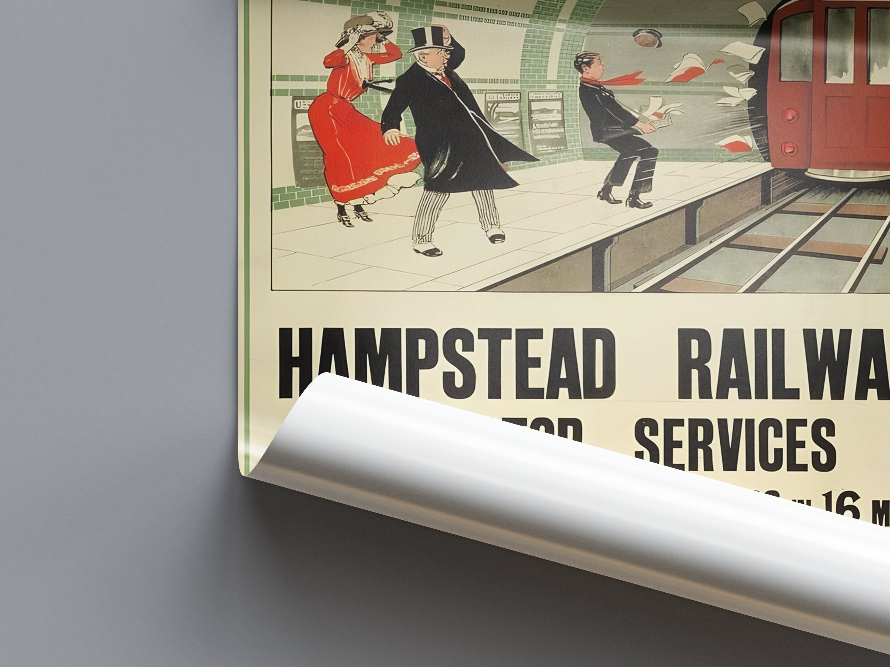 "Hampstead Railways" - Classic Railway Posters TheHistoryPrint