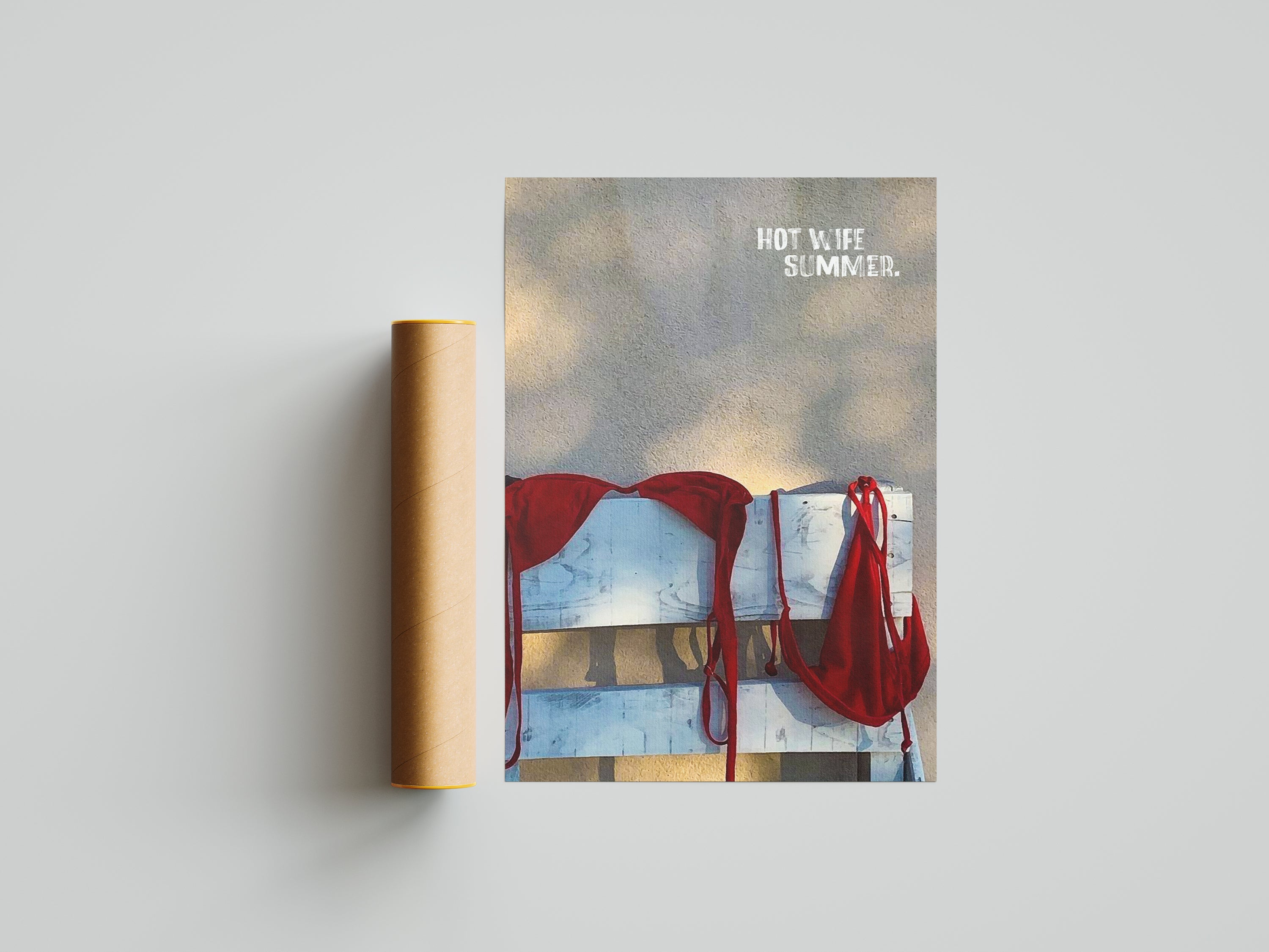Hot Wife Summer Minimalist Print | Old Money Poster | Vintage magazine Poster