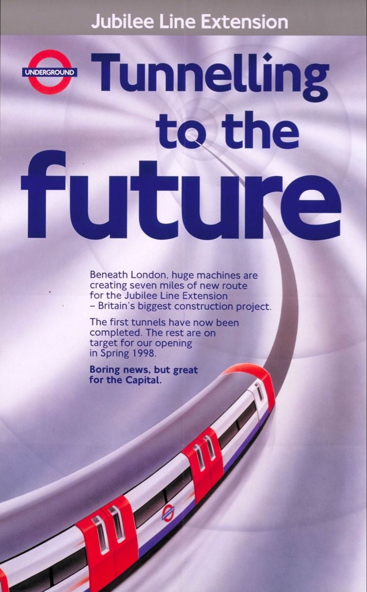 "Tunnelling to the Future" - Classic Railway Posters TheHistoryPrint