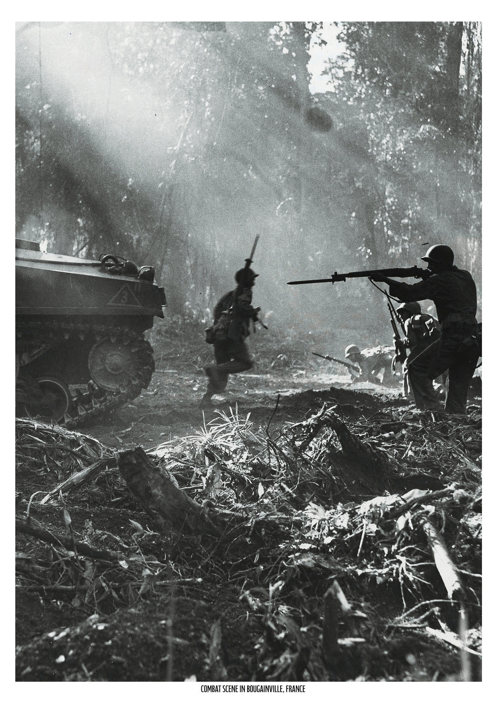 Infantry Advance Bougainville 1944 | Historical Print | WW2 Historical Print