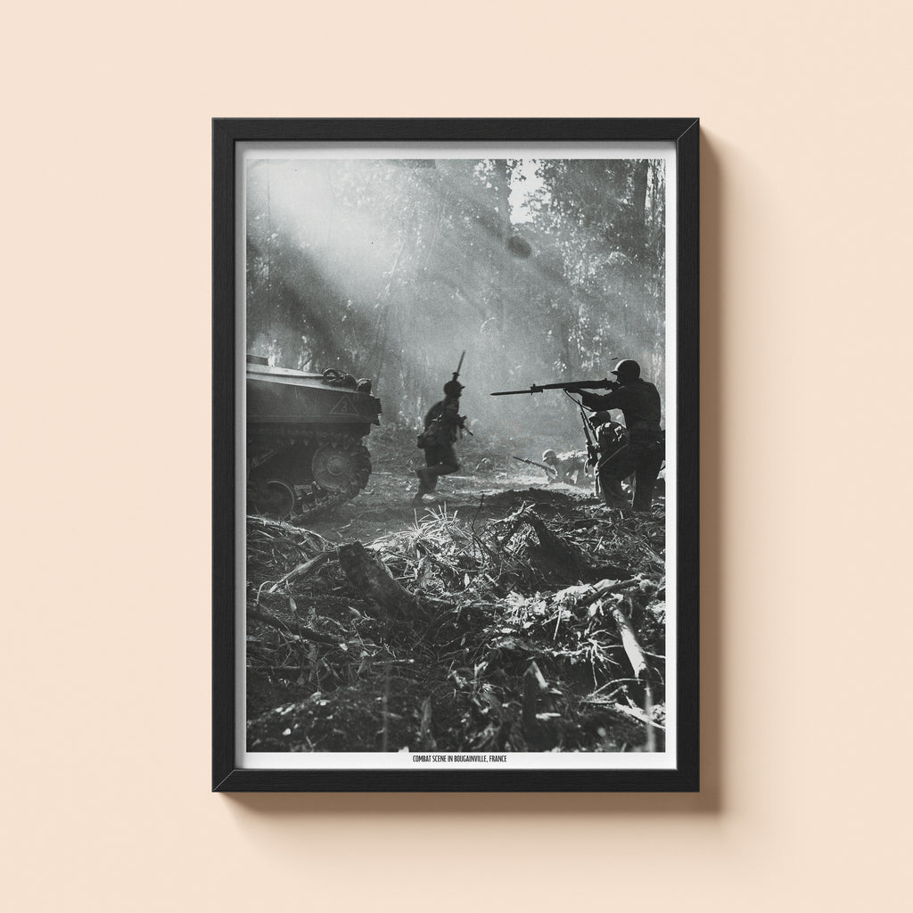 Infantry Advance Bougainville 1944 | Historical Print | WW2 Historical Print