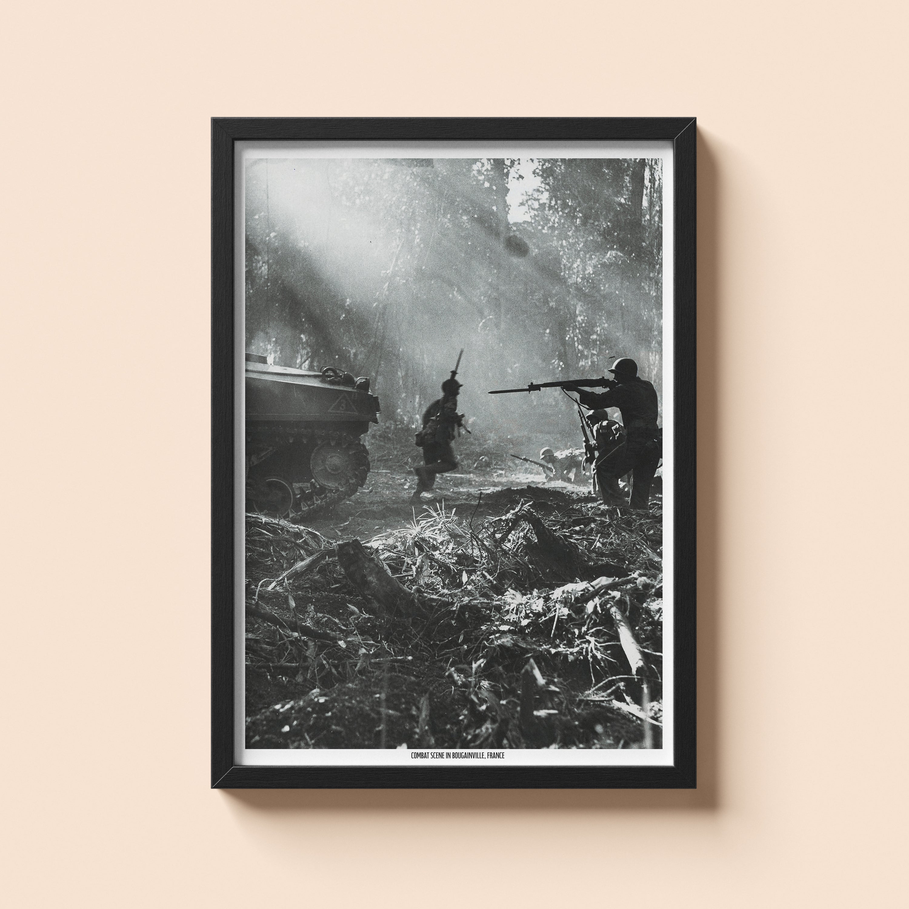 Infantry Advance Bougainville 1944 | Historical Print | WW2 Historical Print