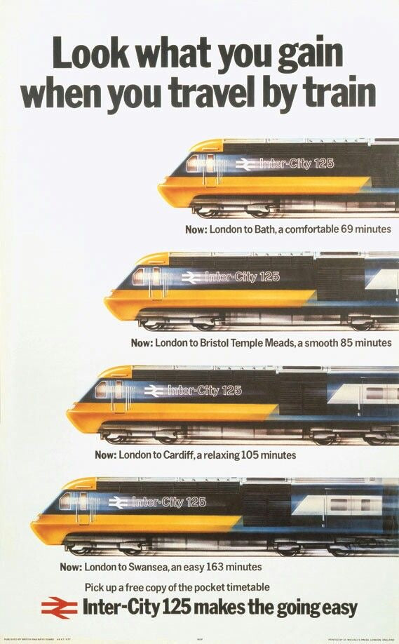 "Inter City Railway" - Classic Railway Posters TheHistoryPrint