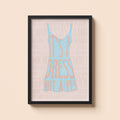 It's a Dress Not a Yes Feminist Fashion Print | Vintage Graphic Design Print