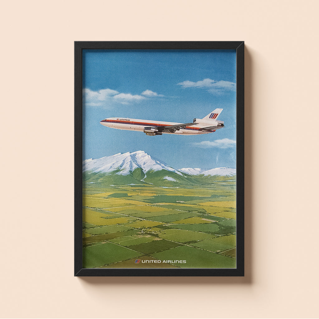 "United Airlines Plane" - Classic Airline Posters