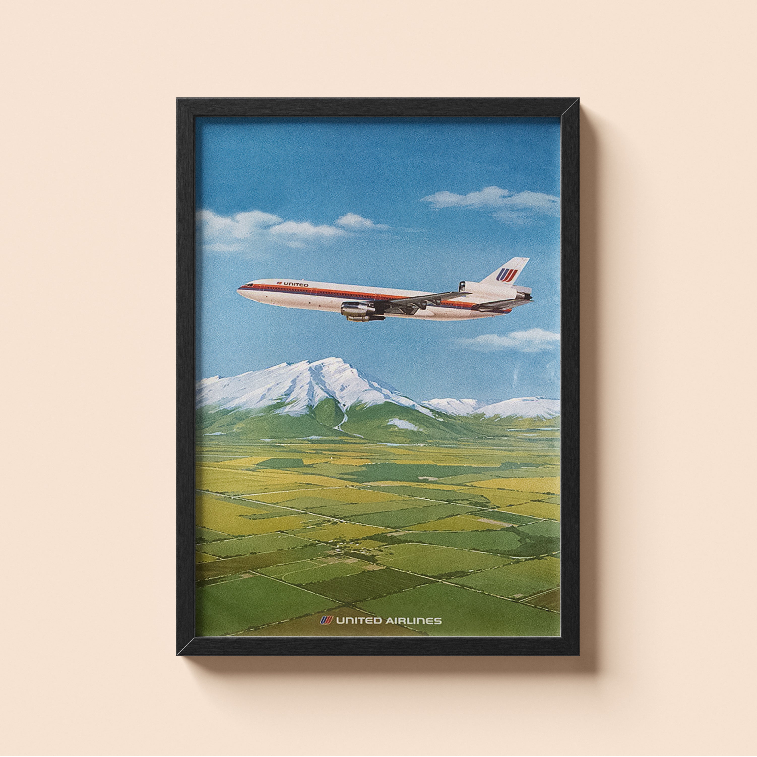 "United Airlines Plane" - Classic Airline Posters
