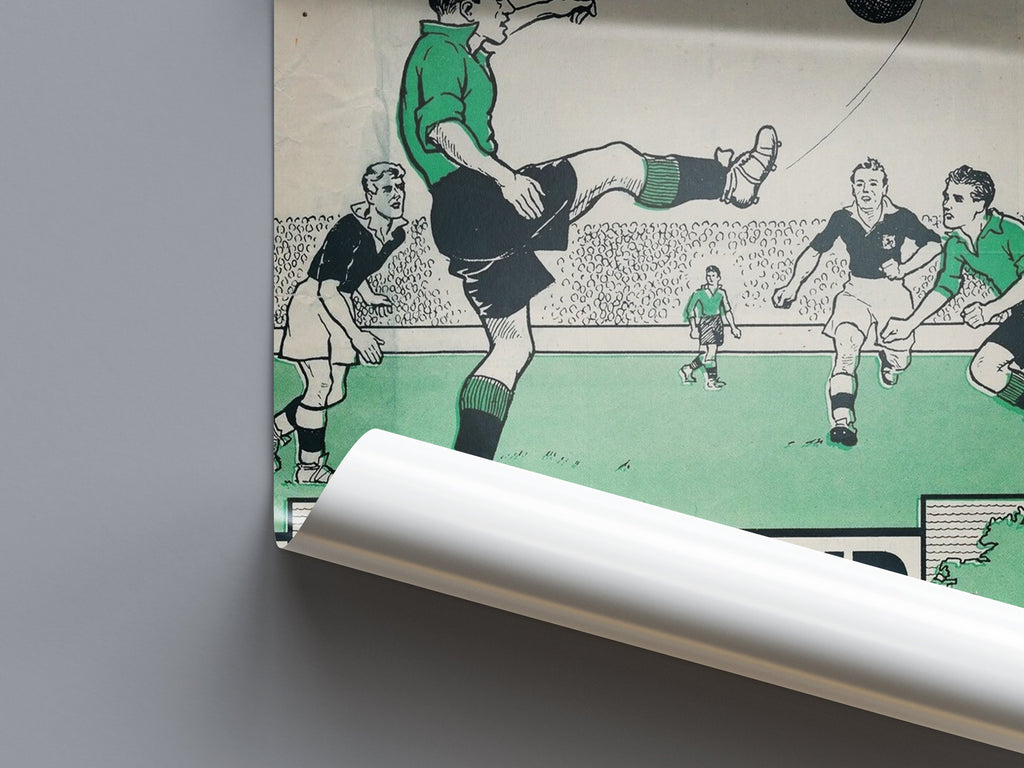 "Scotland v Ireland 1948" - Classic Football Poster TheHistoryPrint