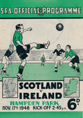 "Scotland v Ireland 1948" - Classic Football Poster TheHistoryPrint