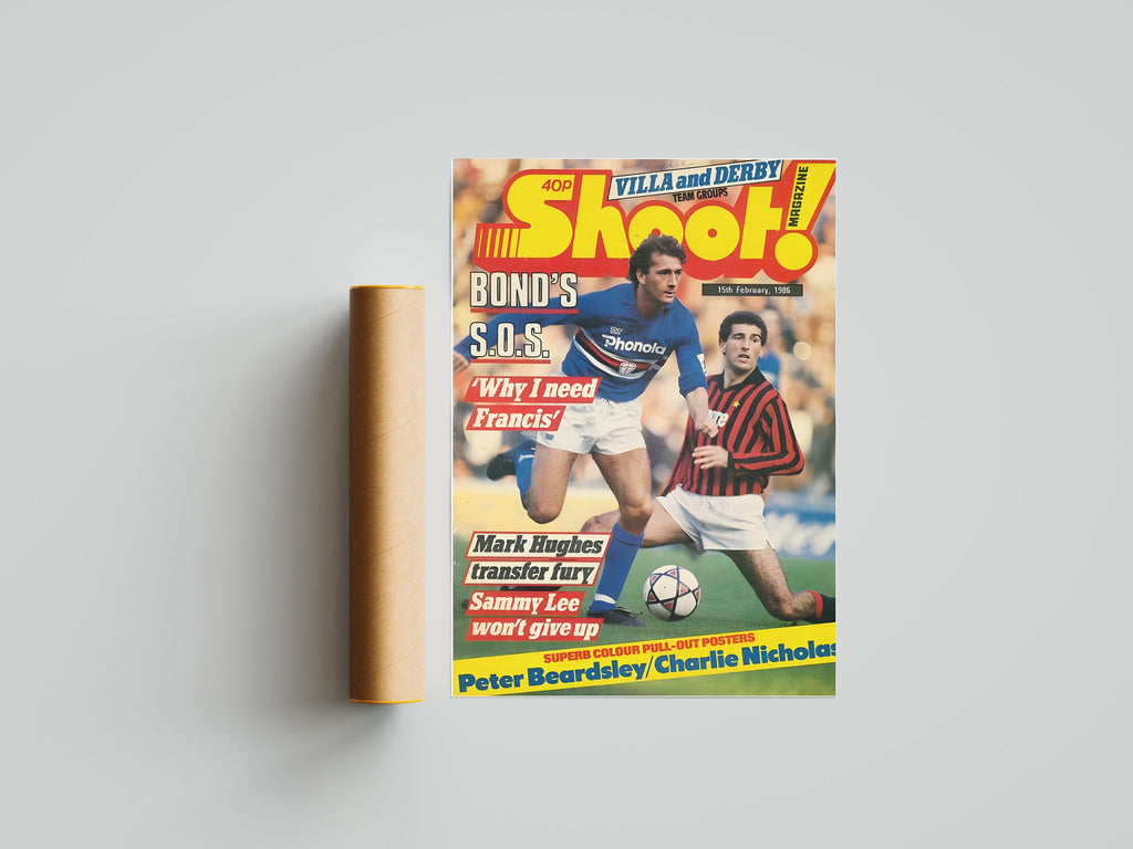 "Shoot May 1986" - Classic Football Poster TheHistoryPrint
