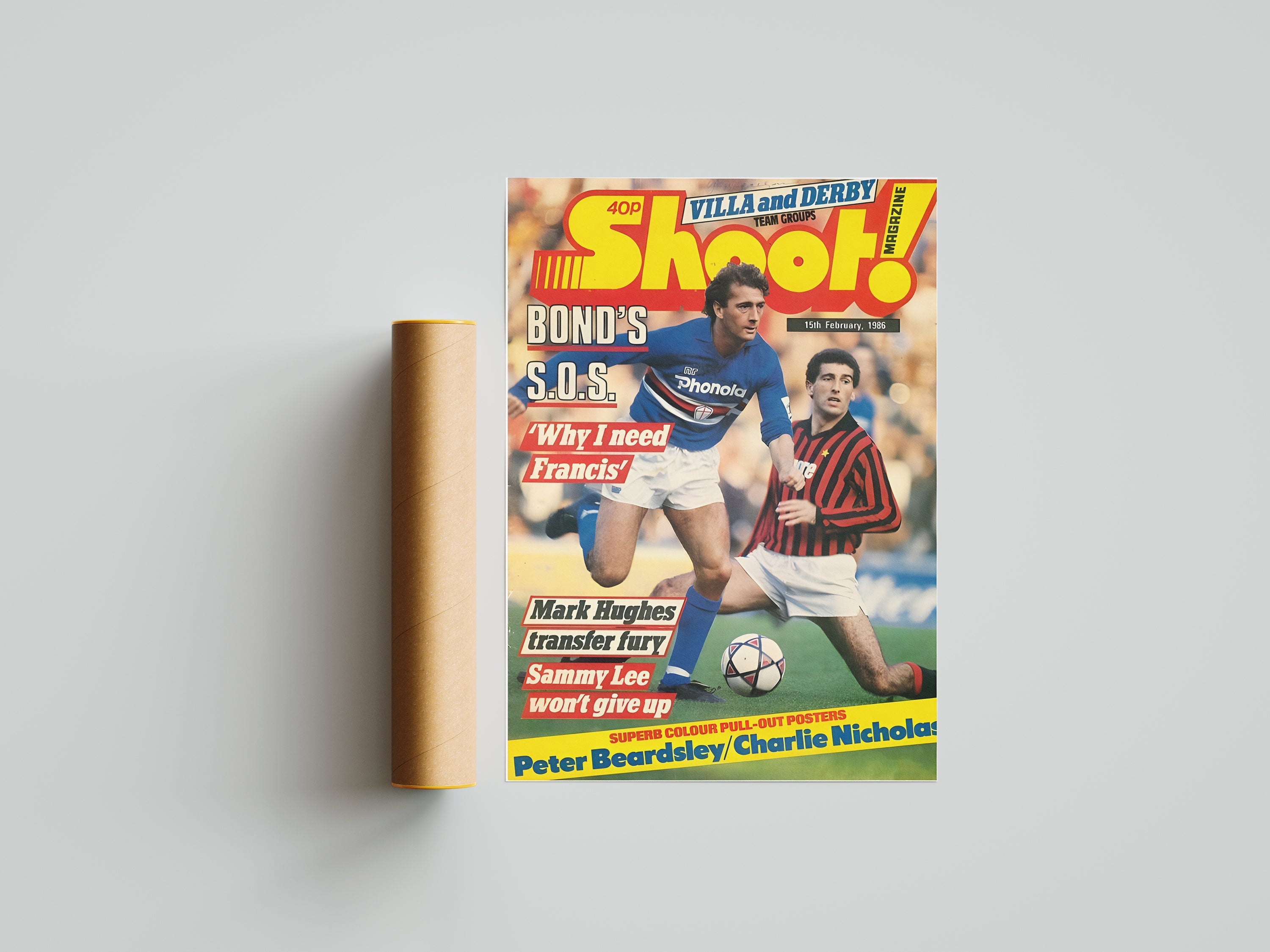 "Shoot May 1986" - Classic Football Poster TheHistoryPrint