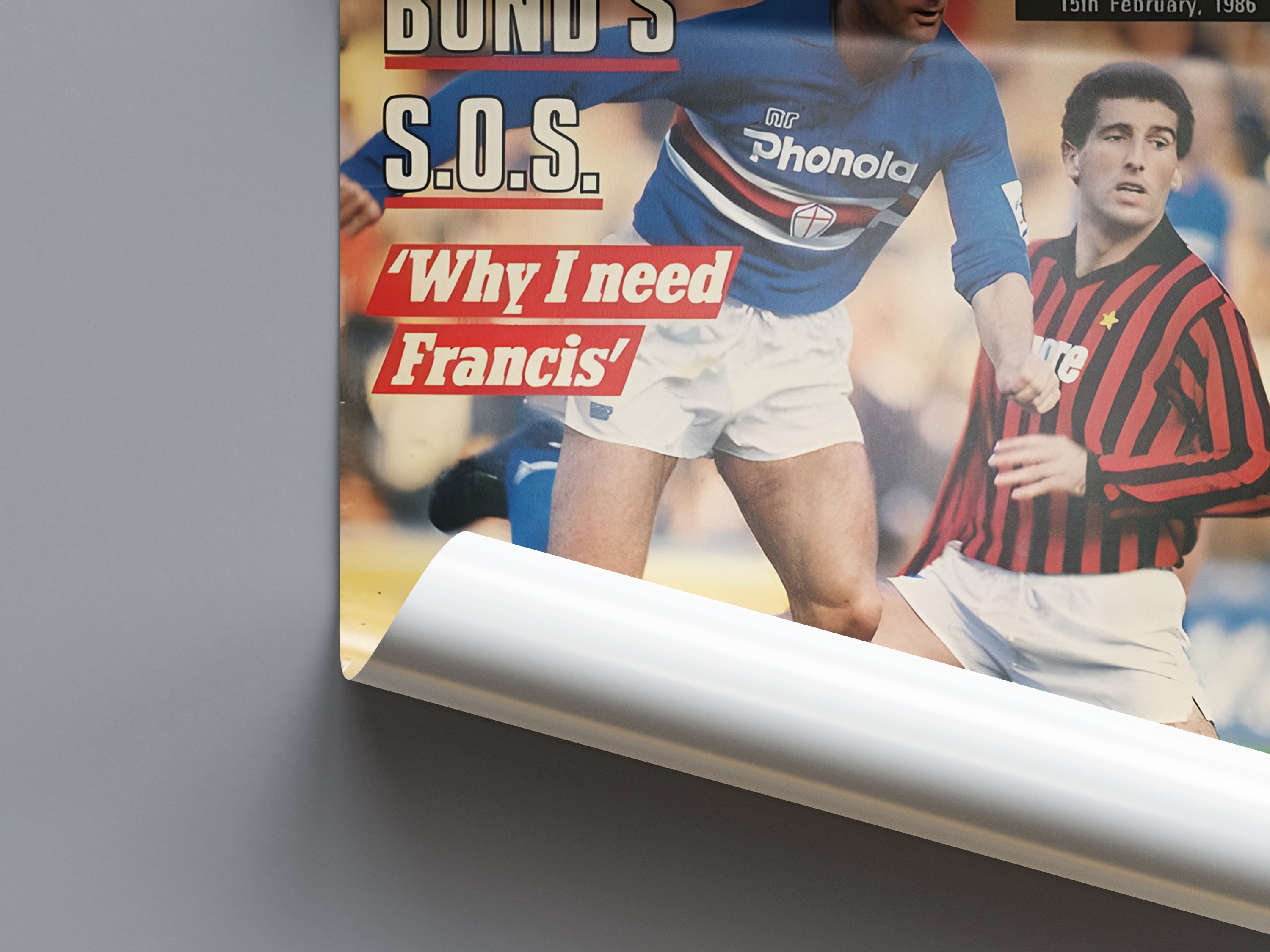 "Shoot May 1986" - Classic Football Poster TheHistoryPrint