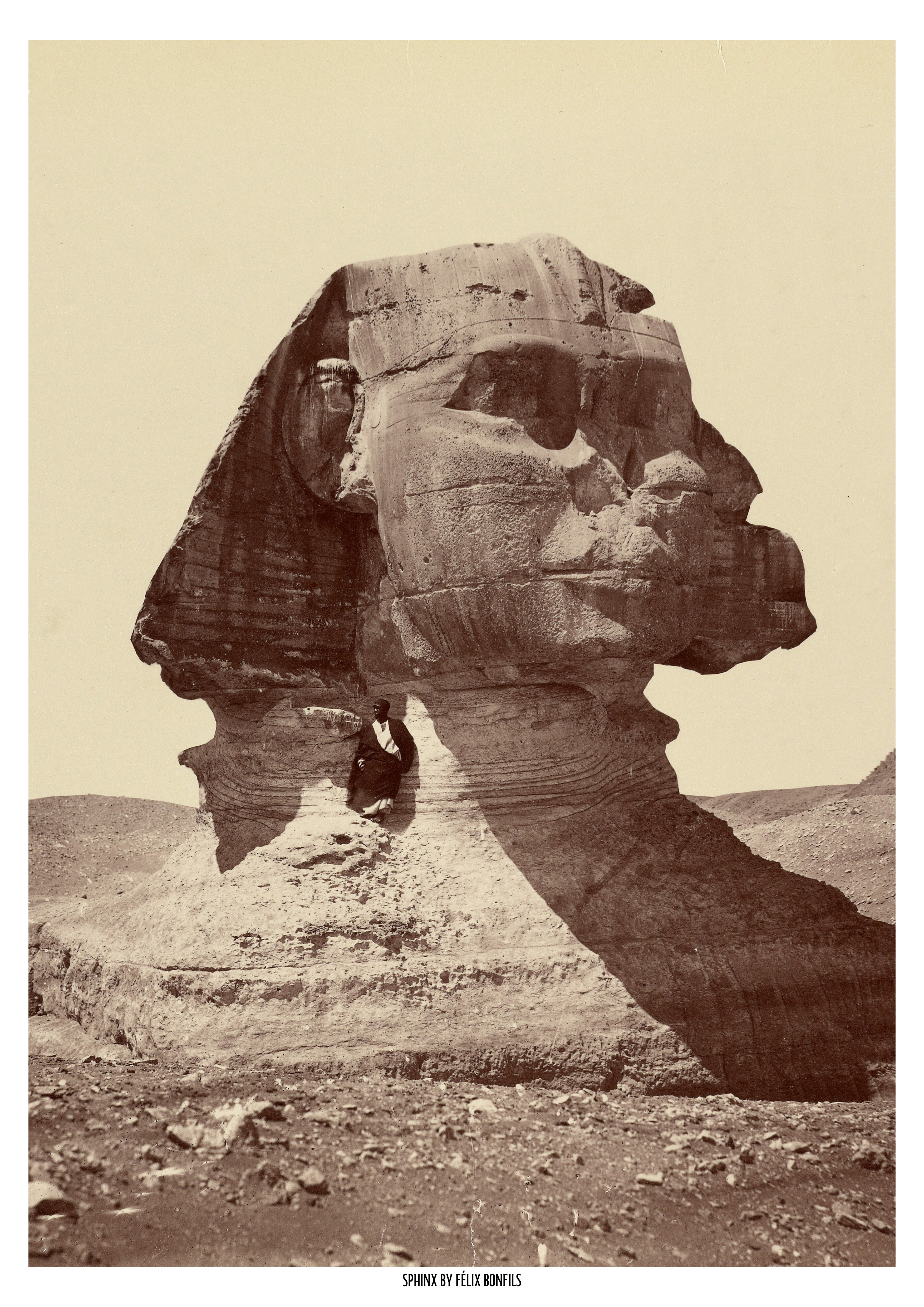 The Sphinx | Felix Bonfils | 19th Century Egypt Historical Print
