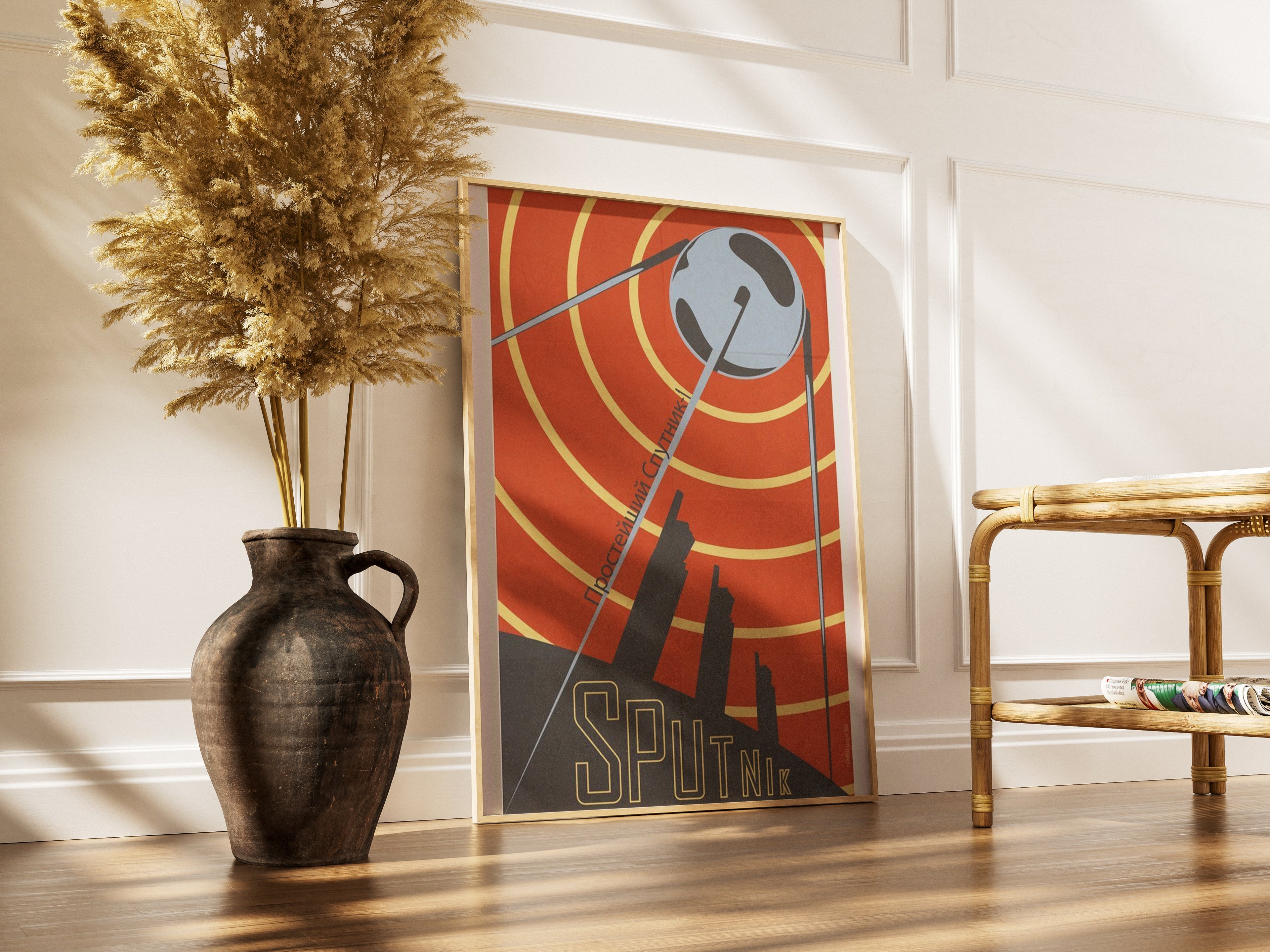 "Sputnik launch" - Cold War Poster TheHistoryPrint