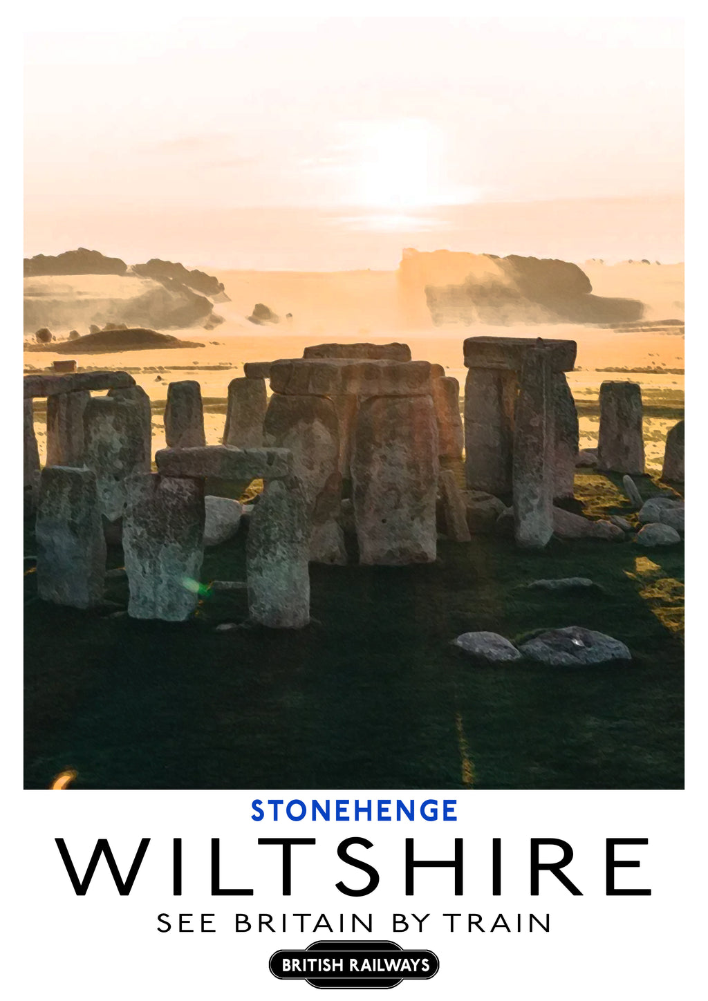 "Stonehenge" - Classic Vintage Travel Poster TheHistoryPrint