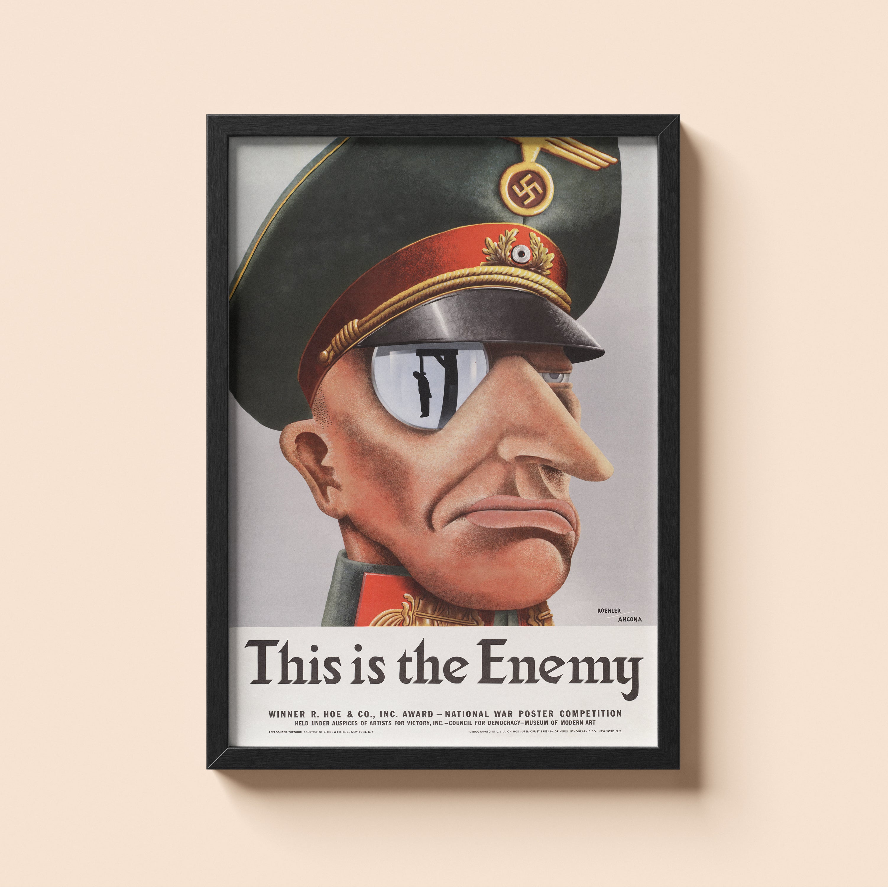 "This is the Enemy" - US WW2 Propaganda Poster
