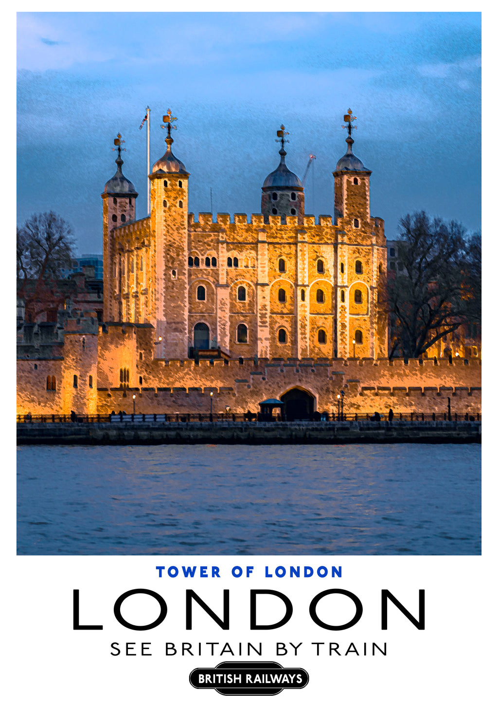"Tower of London" - Classic Vintage Travel Poster TheHistoryPrint