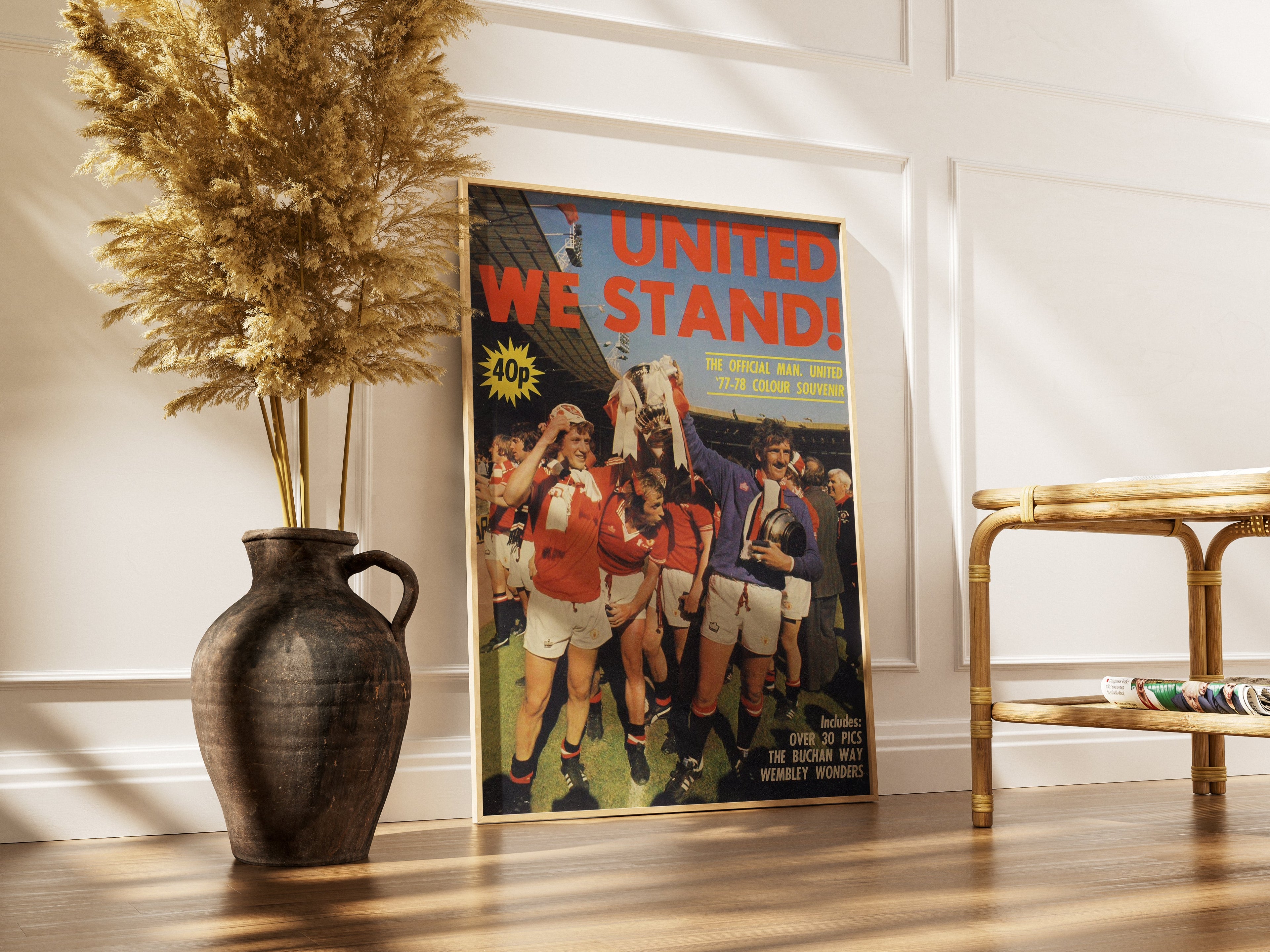 "United we Stand" - Classic Football Poster TheHistoryPrint
