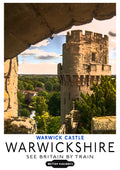 "Warwick Castle" - Classic Vintage Travel Poster TheHistoryPrint