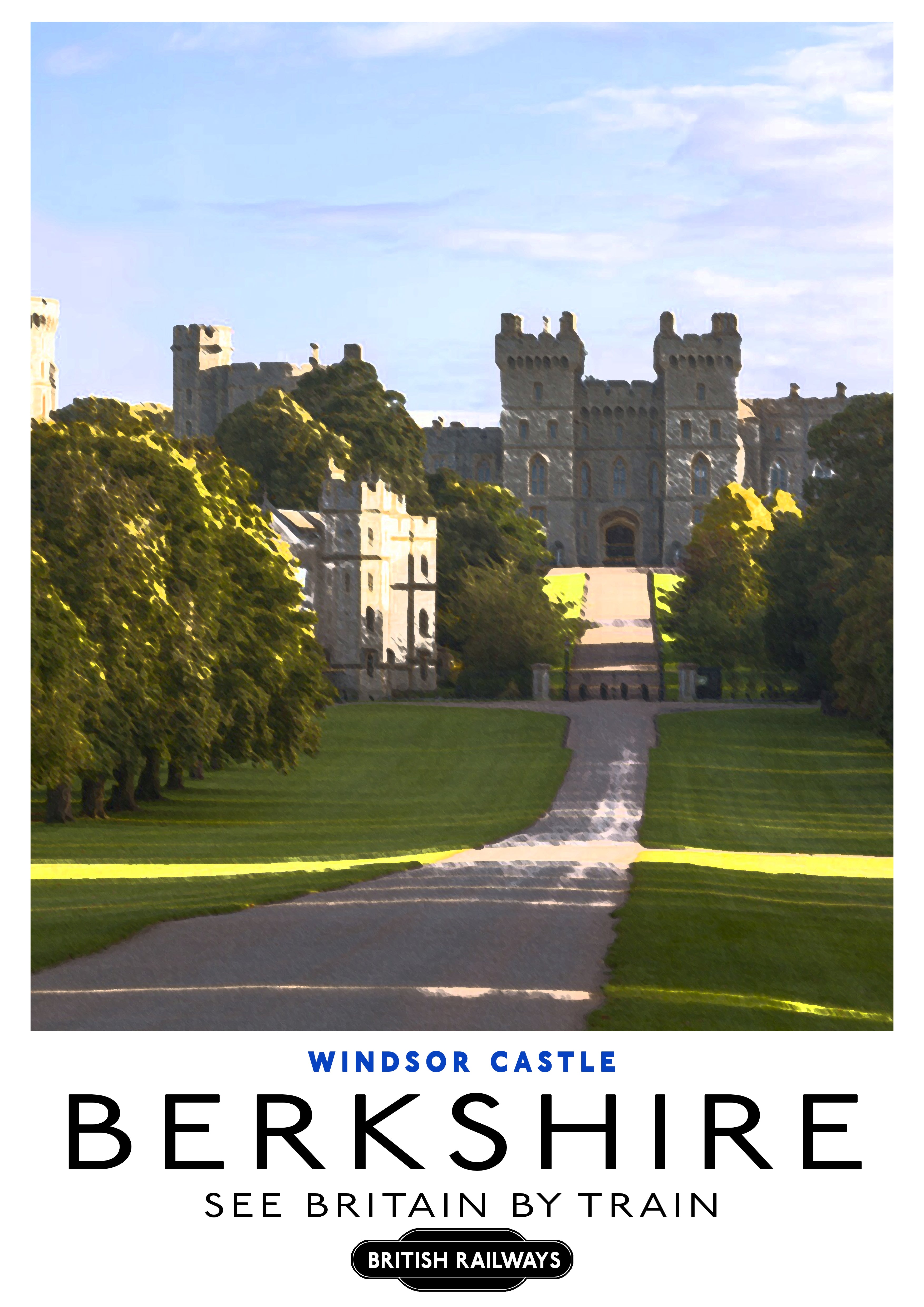 "Windsor Castle" - Classic Vintage Travel Poster TheHistoryPrint