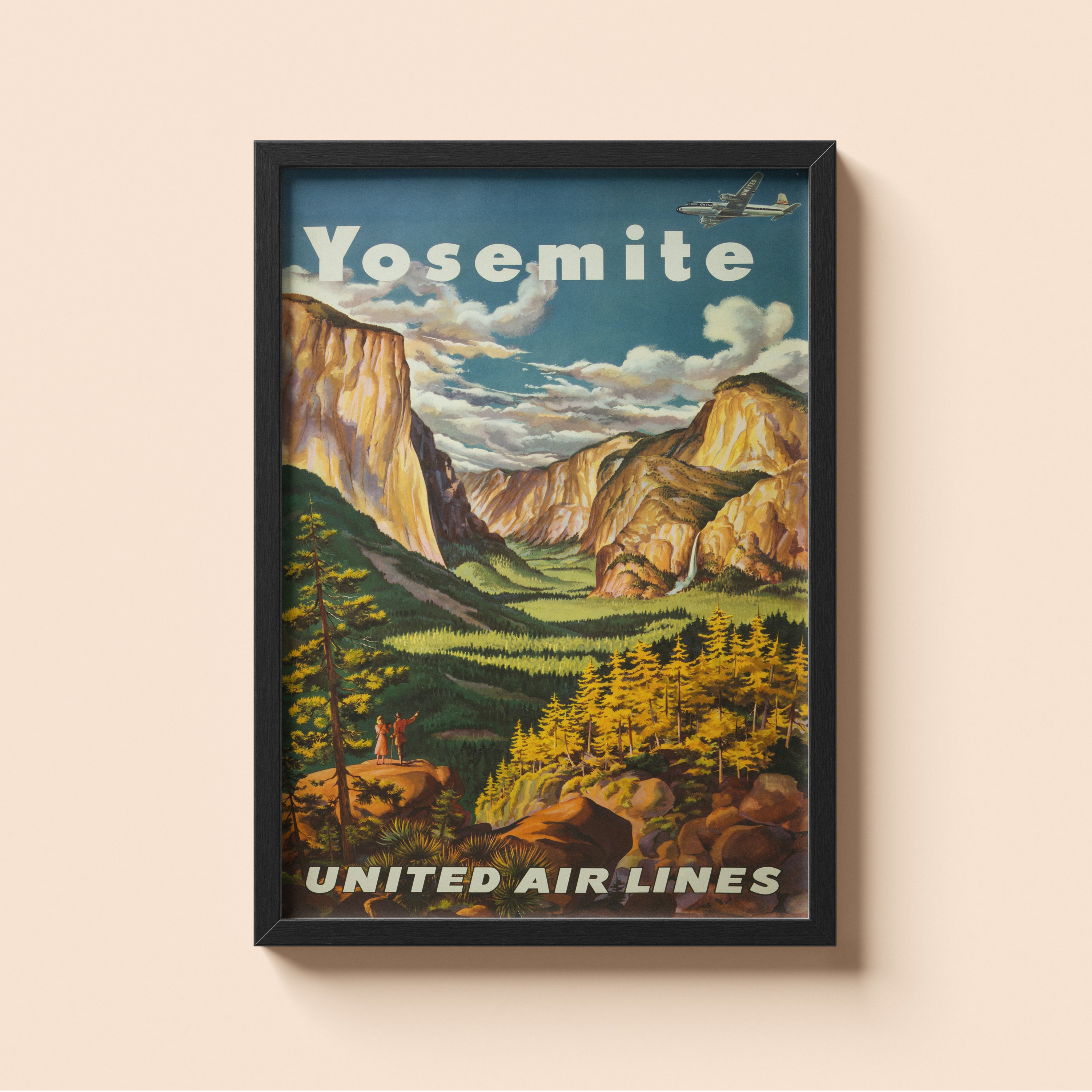 "Yosemite United Airlines" - Classic Airline Posters