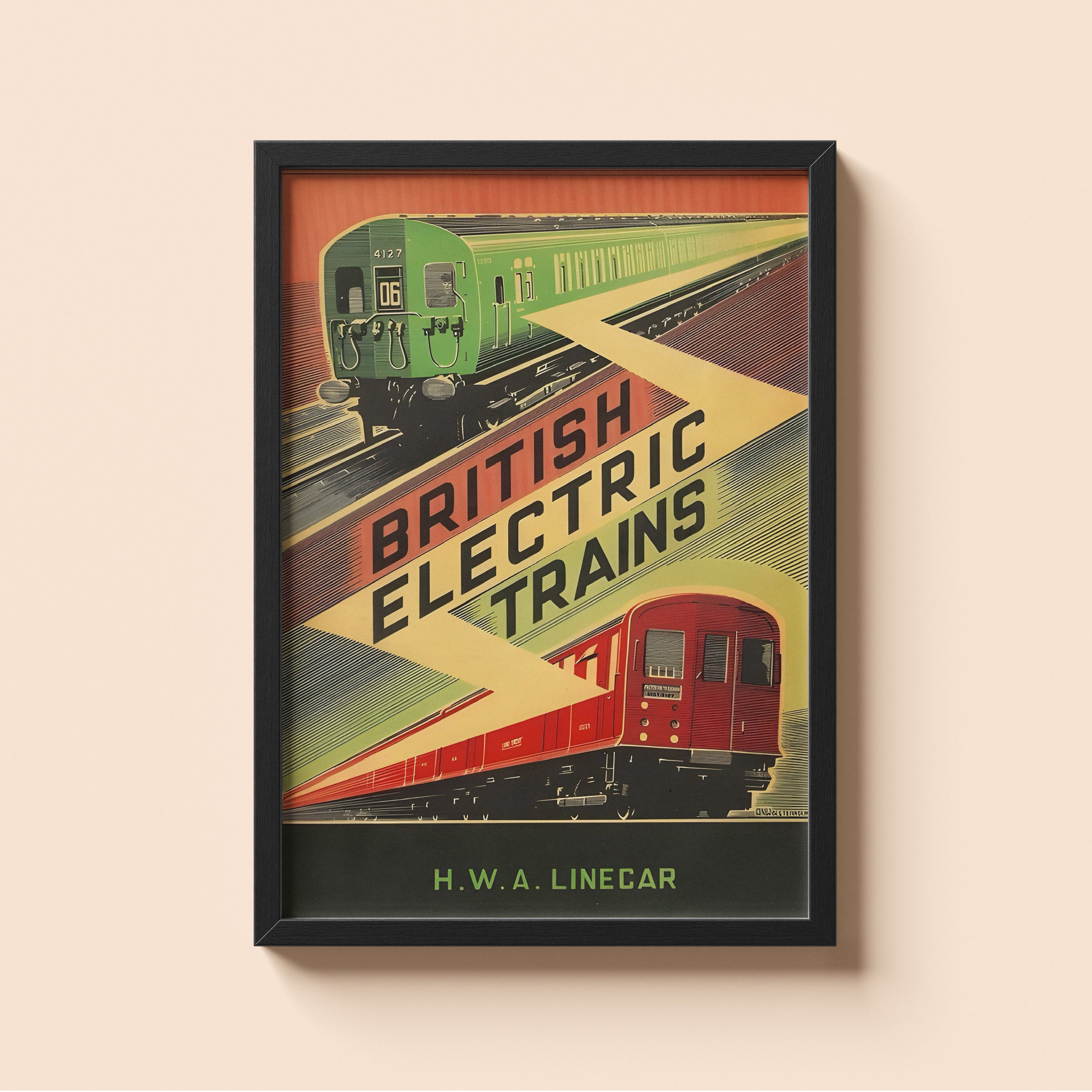 "British Electric Trains" - Classic Railway Posters