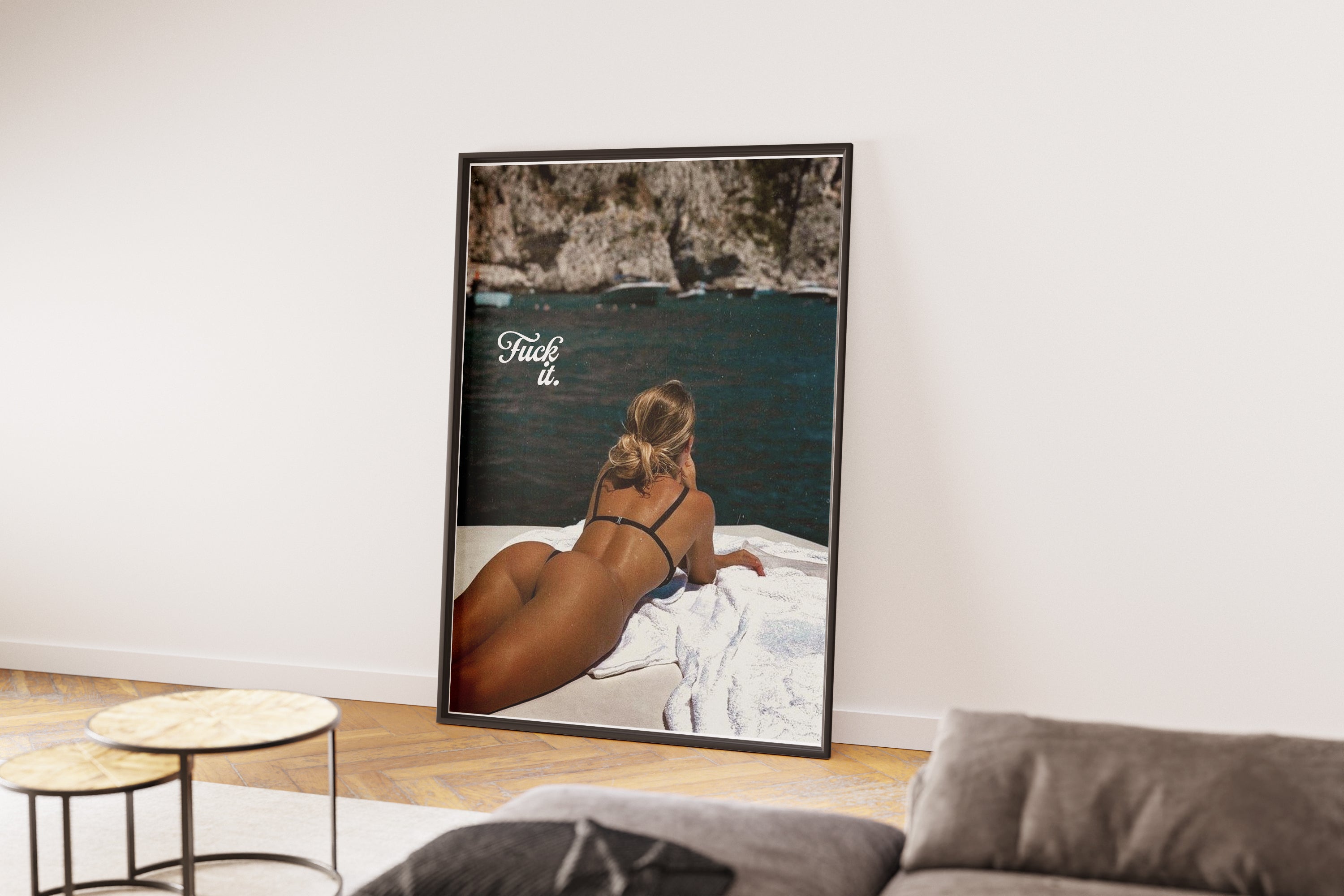 Fuck It Minimalist Magazine Print | Old Money Poster | Vintage New Yorker Poster