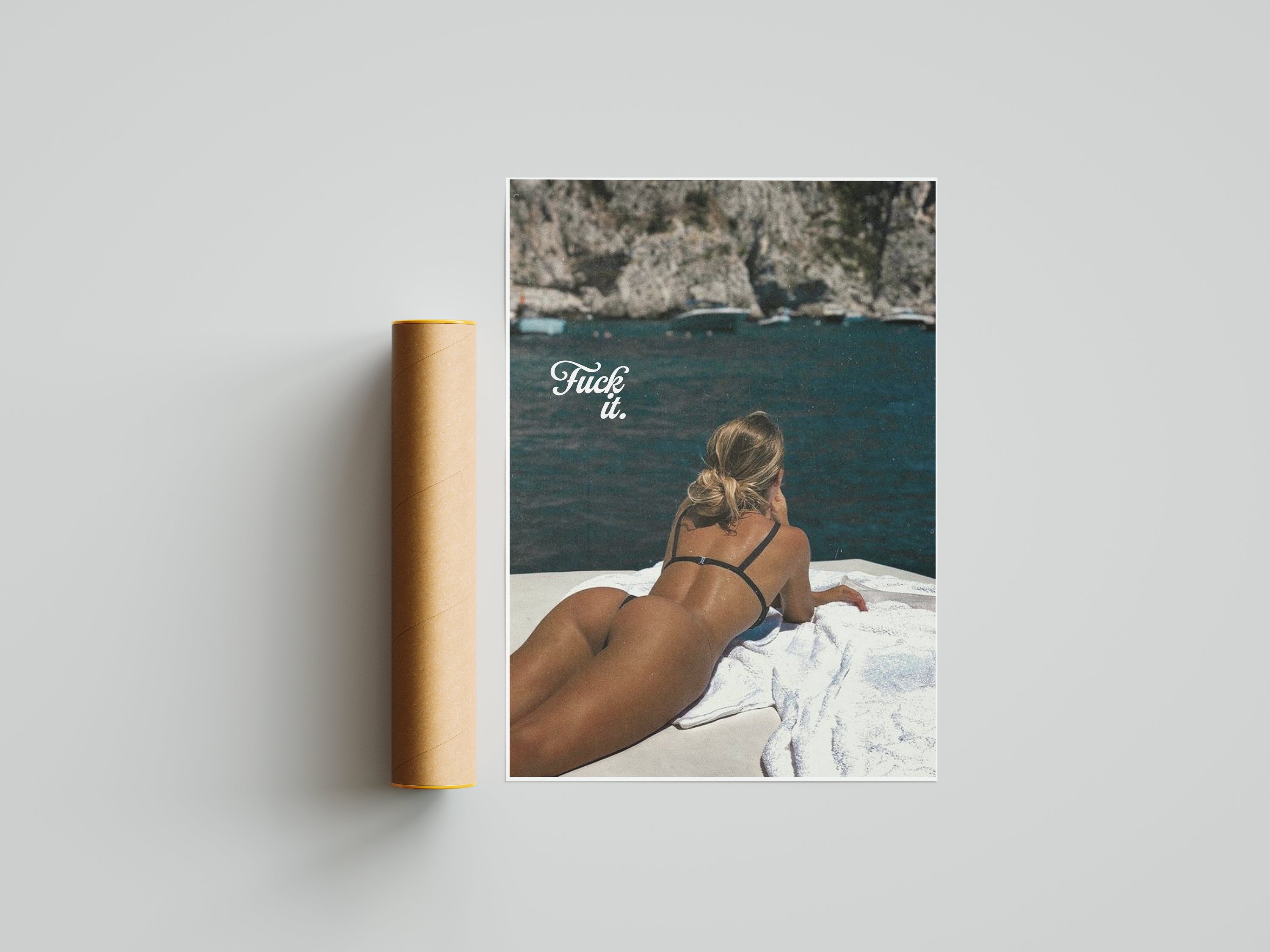 Fuck It Minimalist Magazine Print | Old Money Poster | Vintage New Yorker Poster