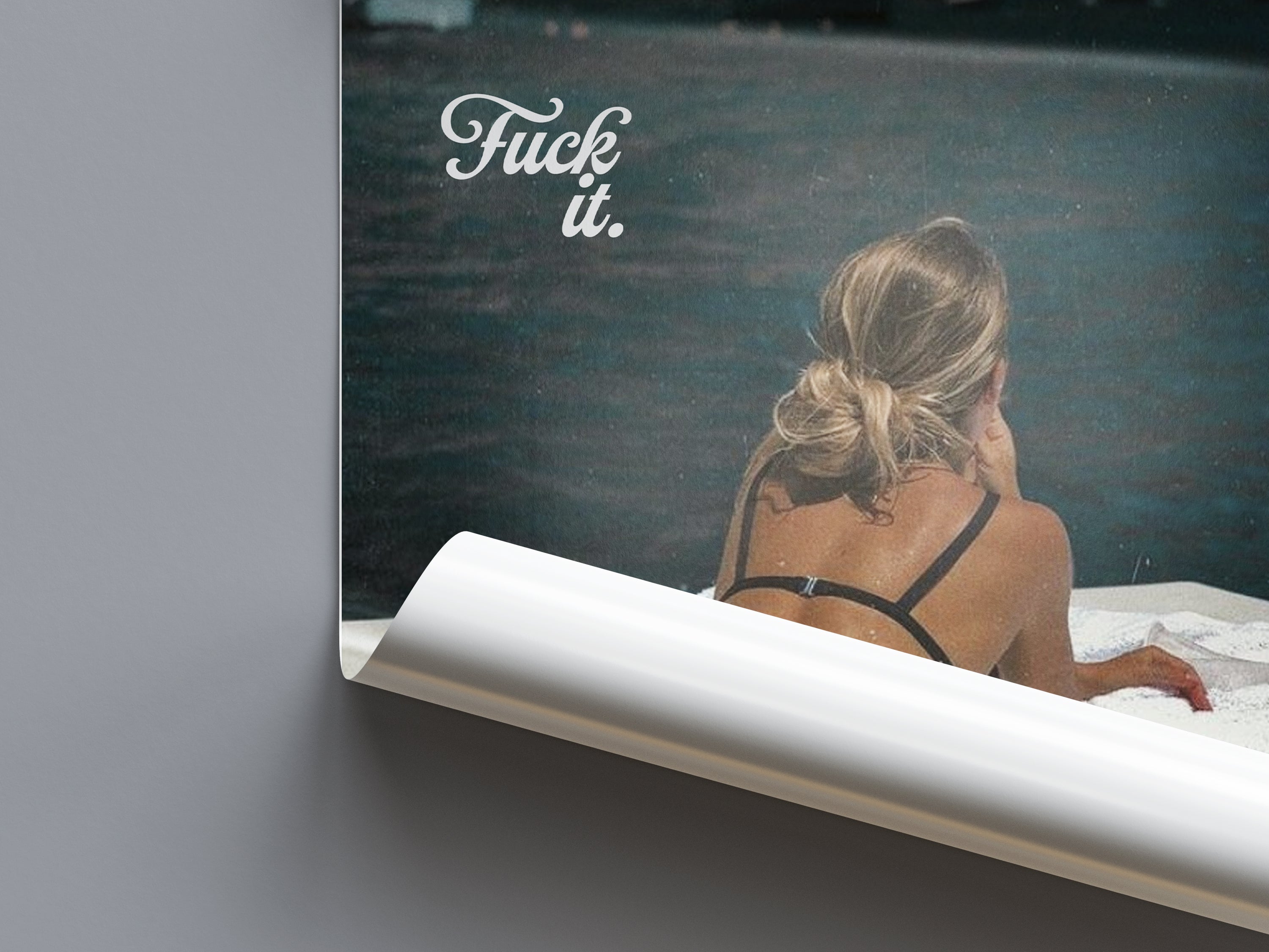 Fuck It Minimalist Magazine Print | Old Money Poster | Vintage New Yorker Poster