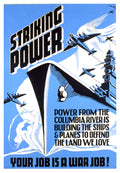 "Power of the Columbia River" - WW2 American War Industry Propaganda Poster TheHistoryPrint