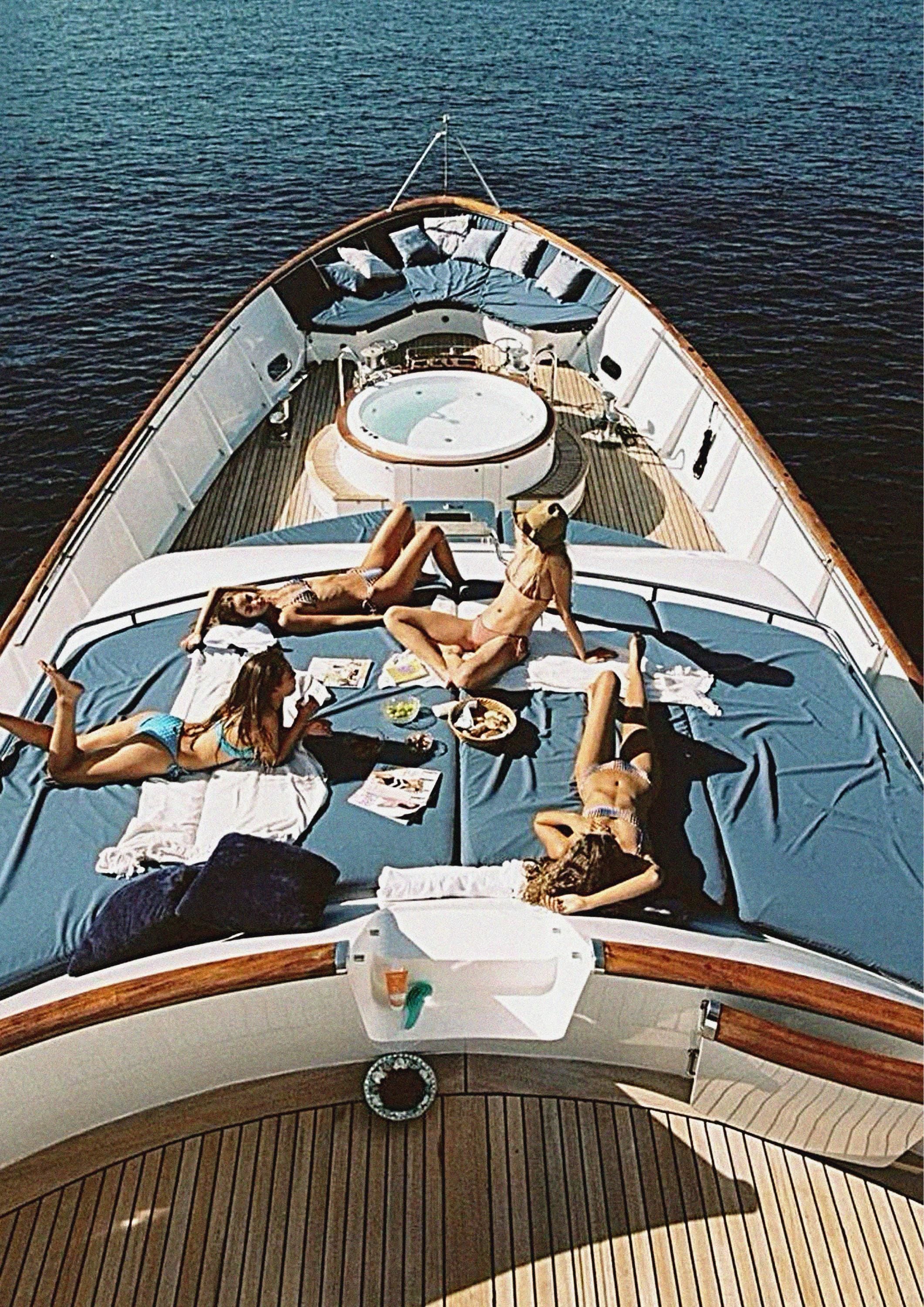 "Girls on the Yacht" - Vintage Old Money | Old-Money Collection | Old Money Aesthetic Poster TheHistoryPrint