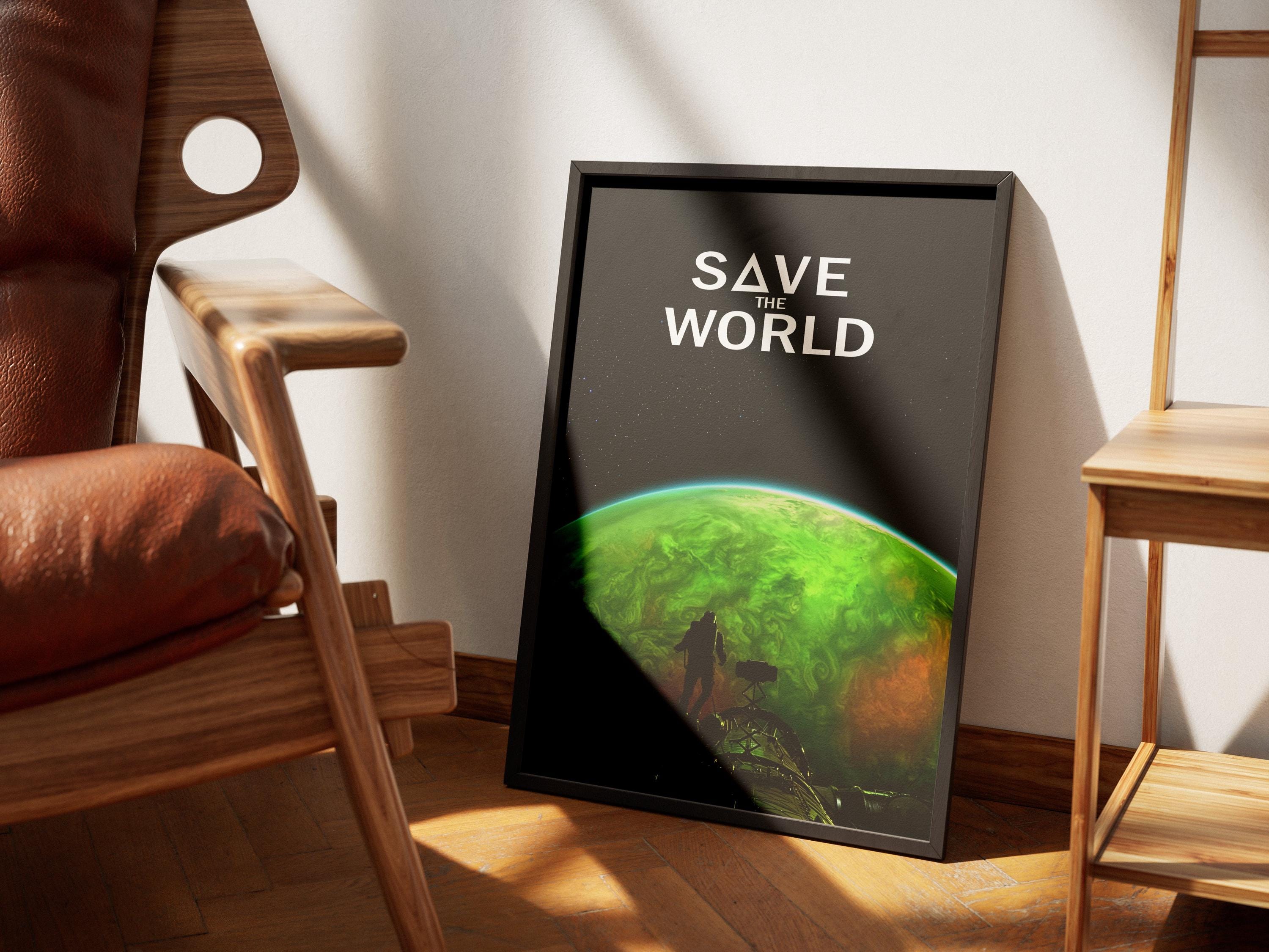 Save the World — Project Hail Mary Inspired Art Print | Sci-Fi Space Poster TheHistoryPrint