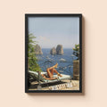 Beach Heels on the Capri - Vintage Old Money | Old-Money Collection | Old Money Aesthetic Poster